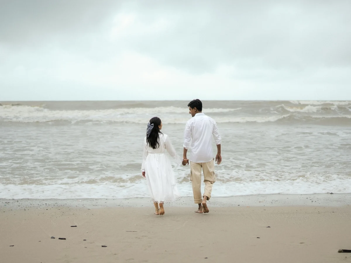 Couple Beach Moments