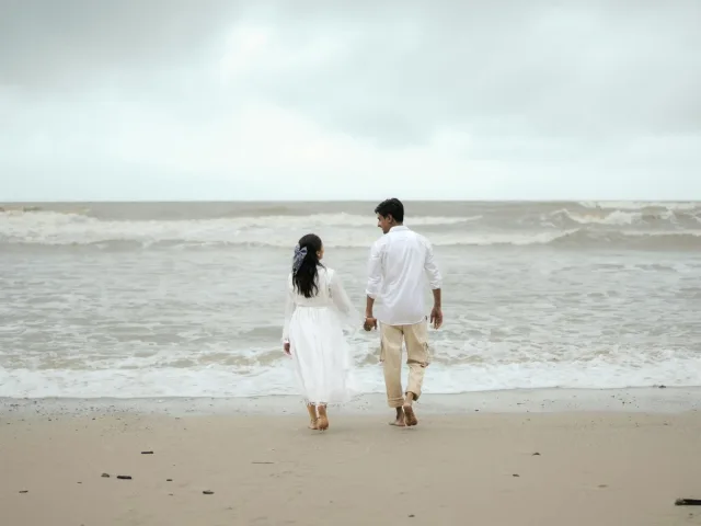 Couple Beach Moments