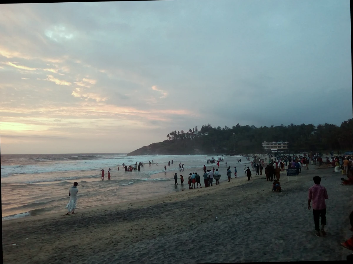 Kovalam Hawa Beach Evening