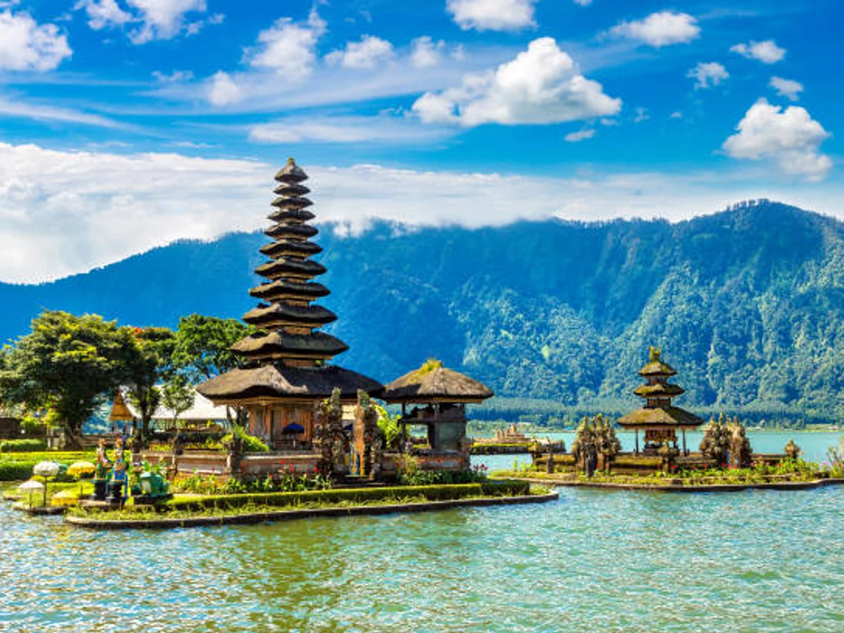 Bali, Asia, Indonesia, Pura Ulu Danau Temple, Lake Bratan Area