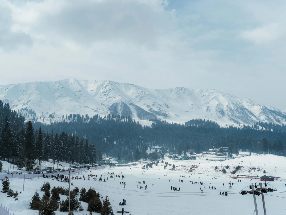 Snow Covered Landscape in Gulmarg, Kashmir