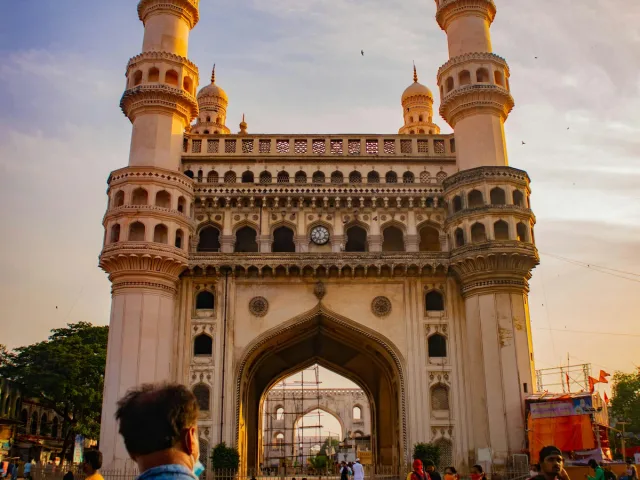 Mughal arch and jali detail — Muslim heritage India