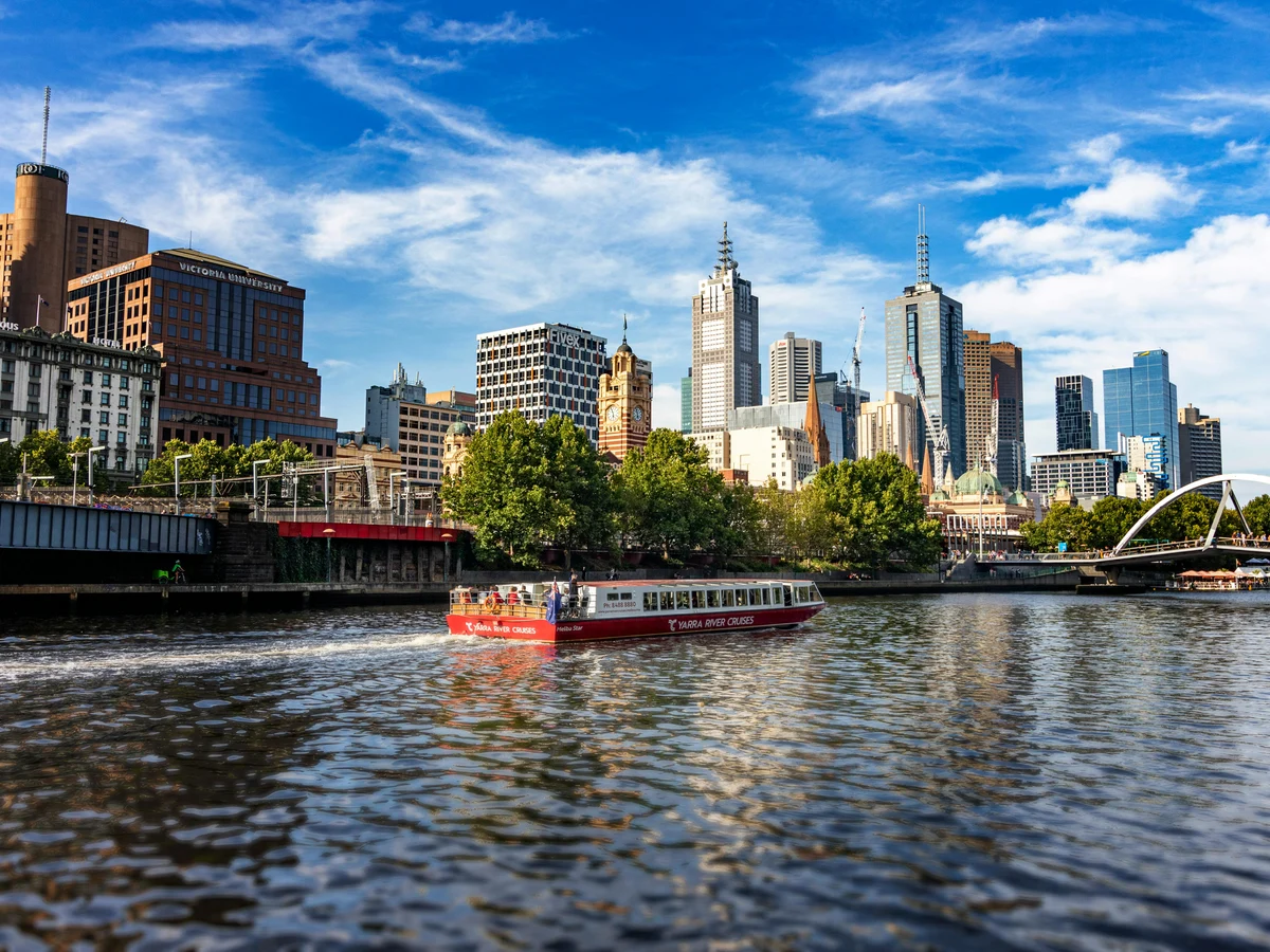 Yarra River and Melbourne Cityscape, Australia