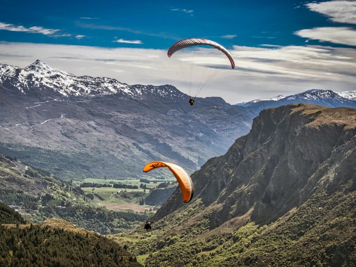 View of the valley from Bob's Peak in Queenstown, New Zealand