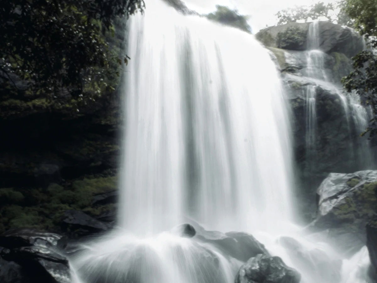Clouds over Waterfall