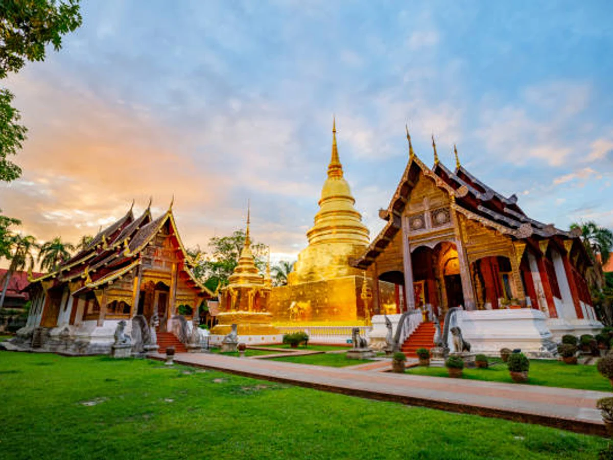 The Wat Phra Sing Temple located in Chiang Mai Province,Thailand
