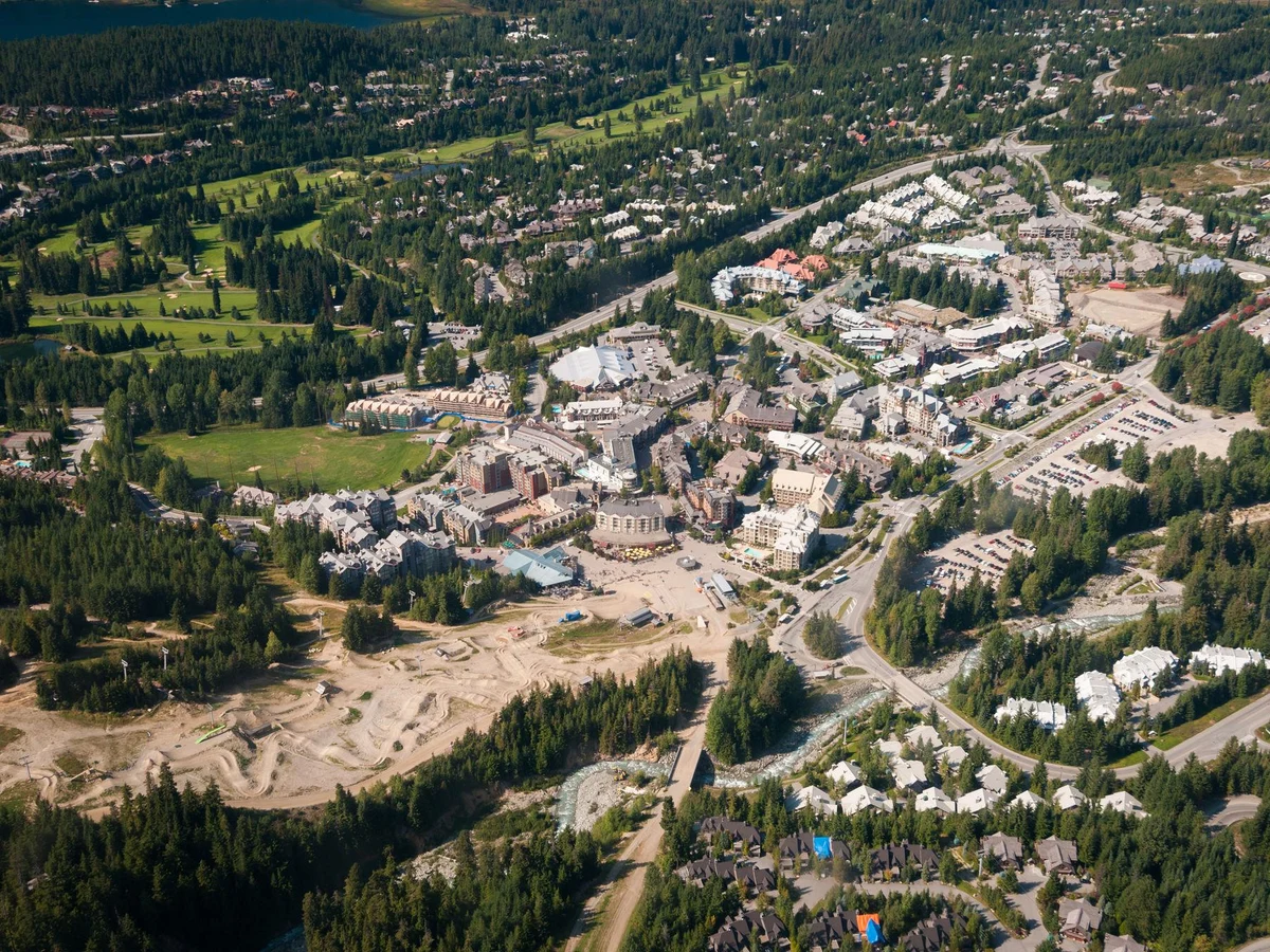 Aerial view of Whistler Village