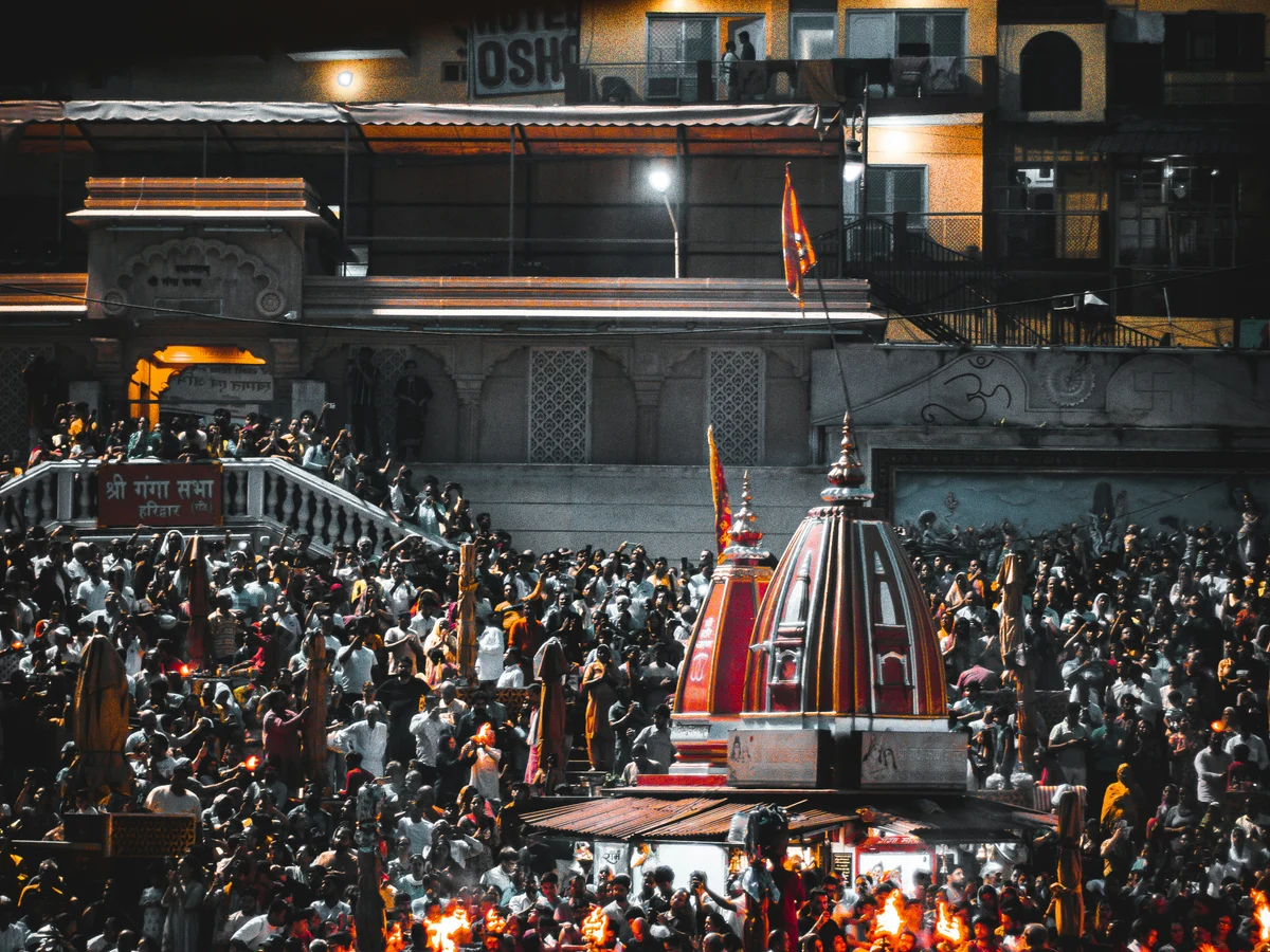 Glimpses of Ganga aarti in Haridwar