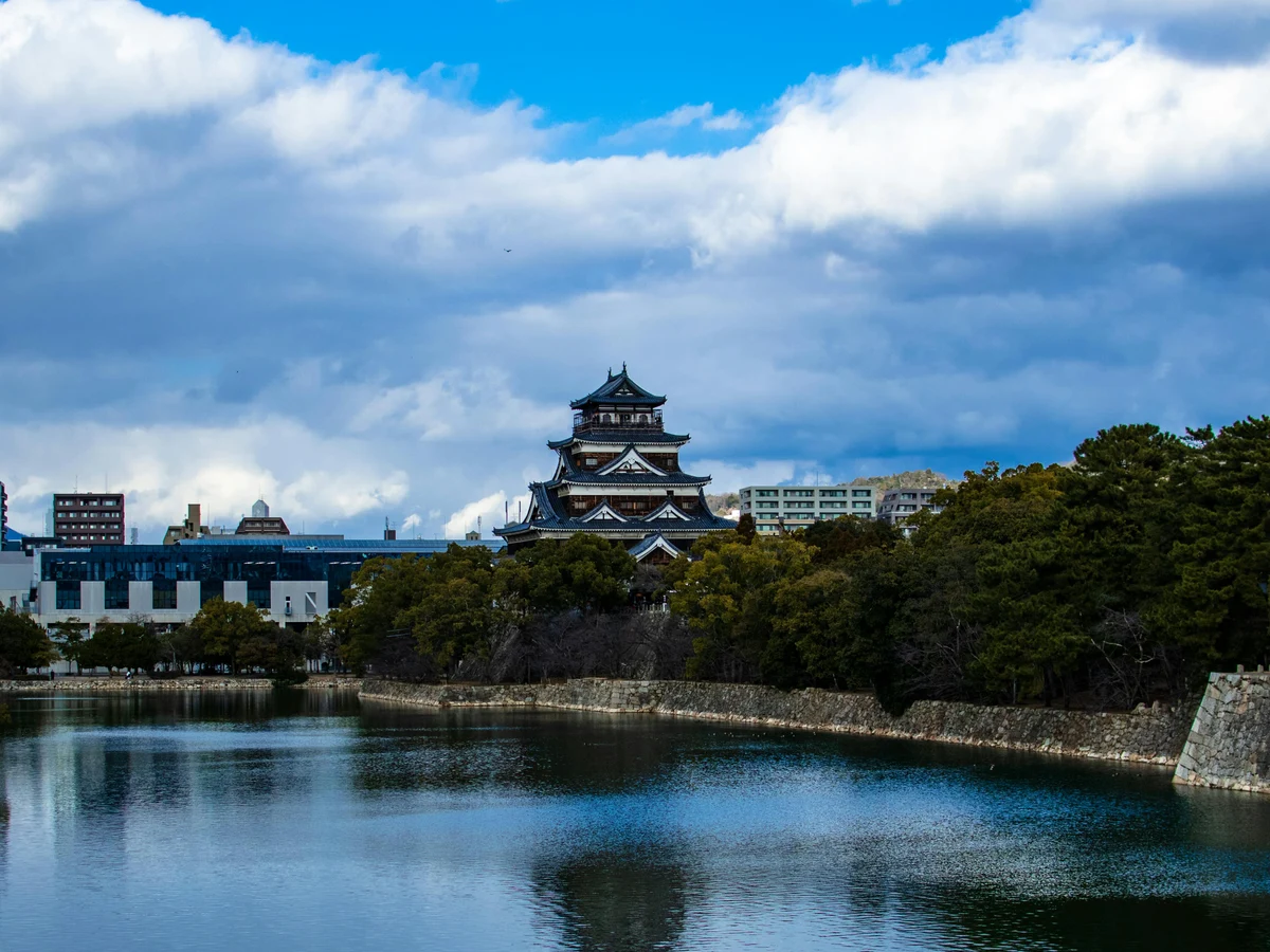 Serene View of Historic Hiroshima Castle in Japan