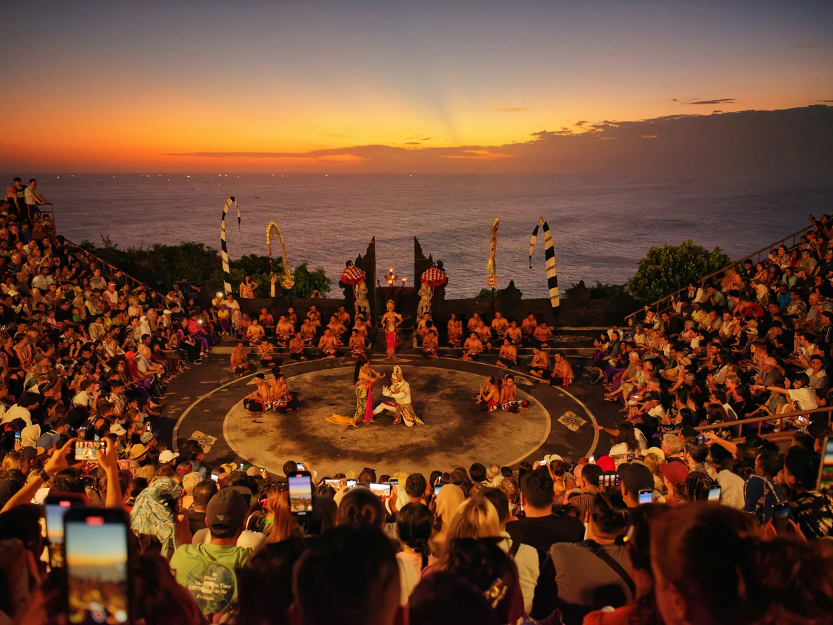 Traditional Balinese Kecak Dance Performance at Uluwatu Temple