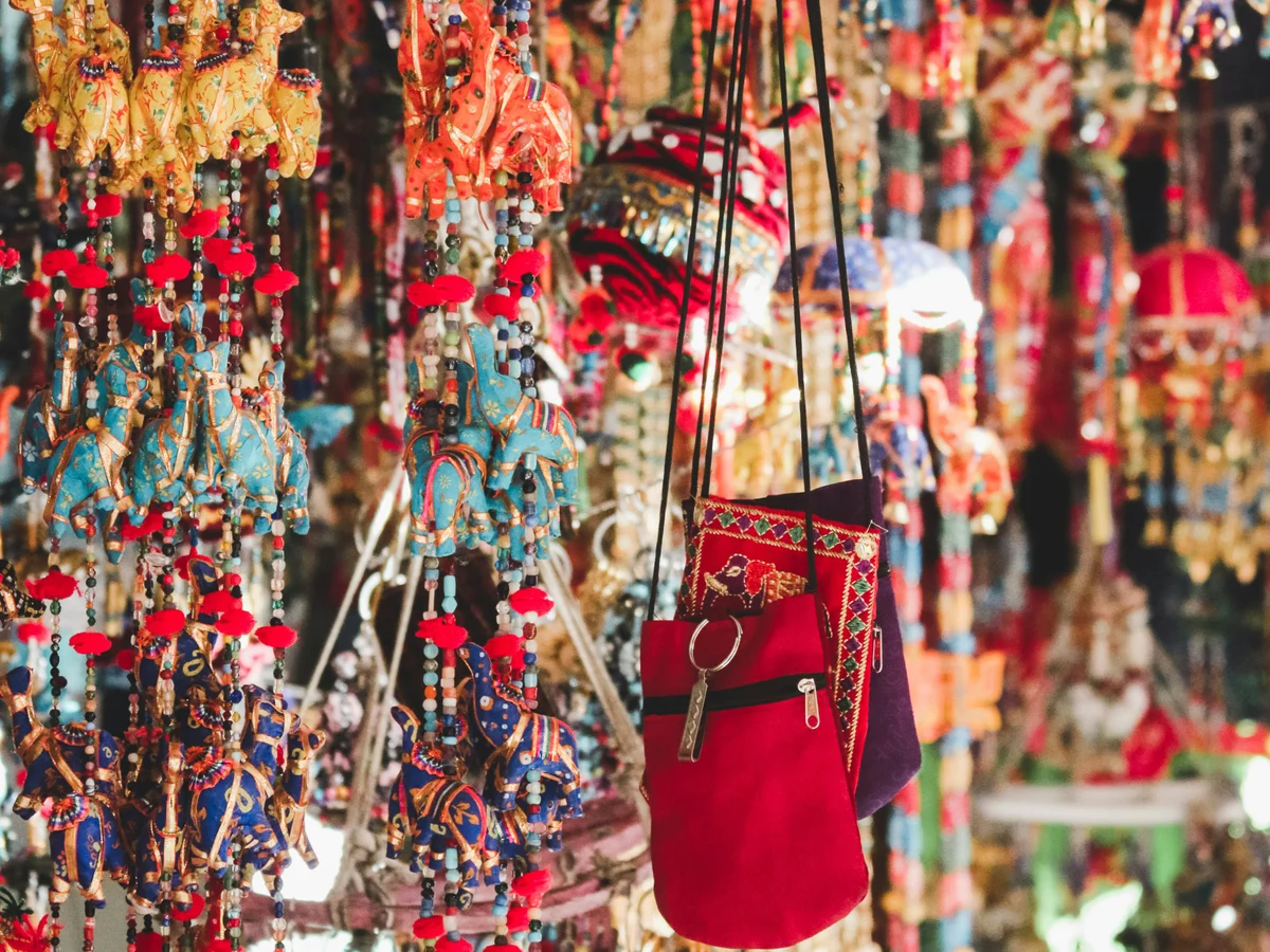 The market place of Jaipur