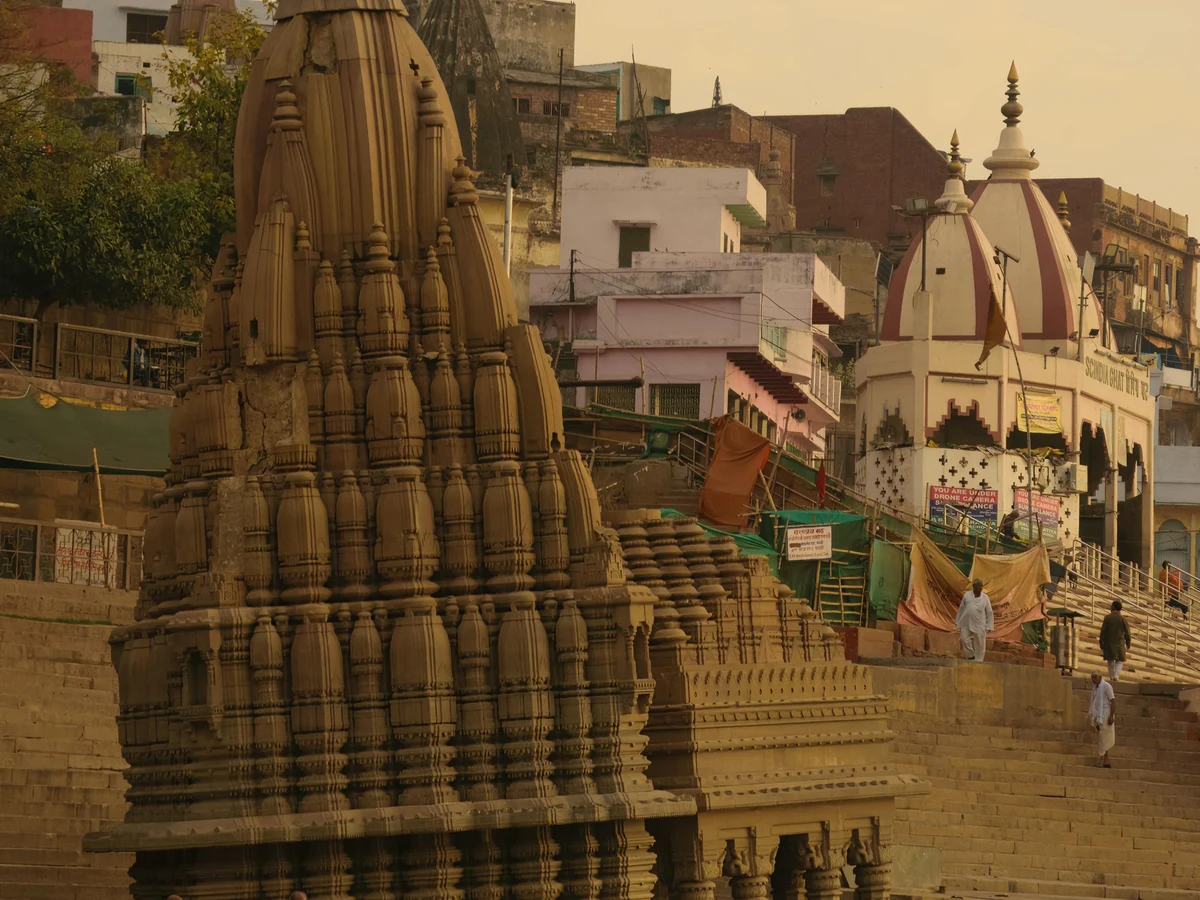 Buildings on Riverbank in Varanasi