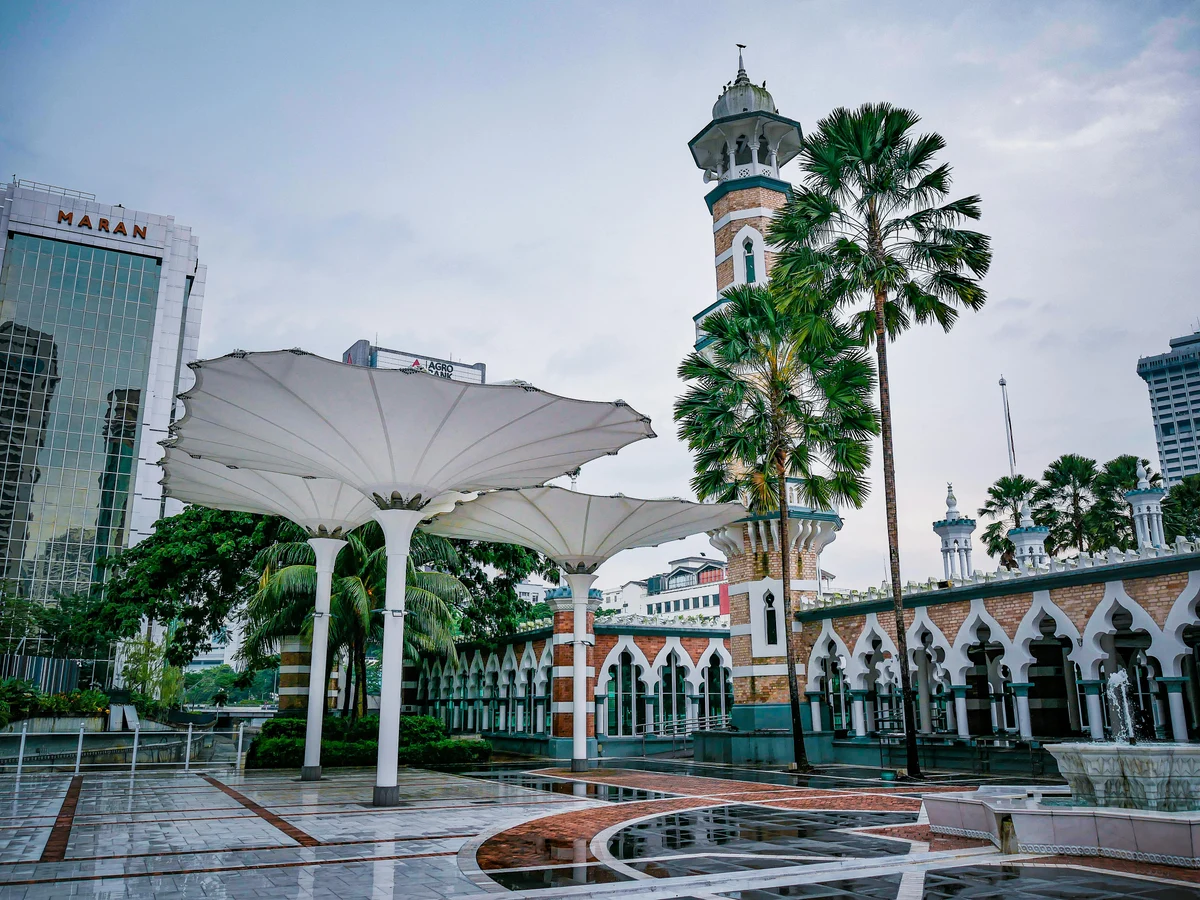 Traditional Mosque in a City Center in Malaysia