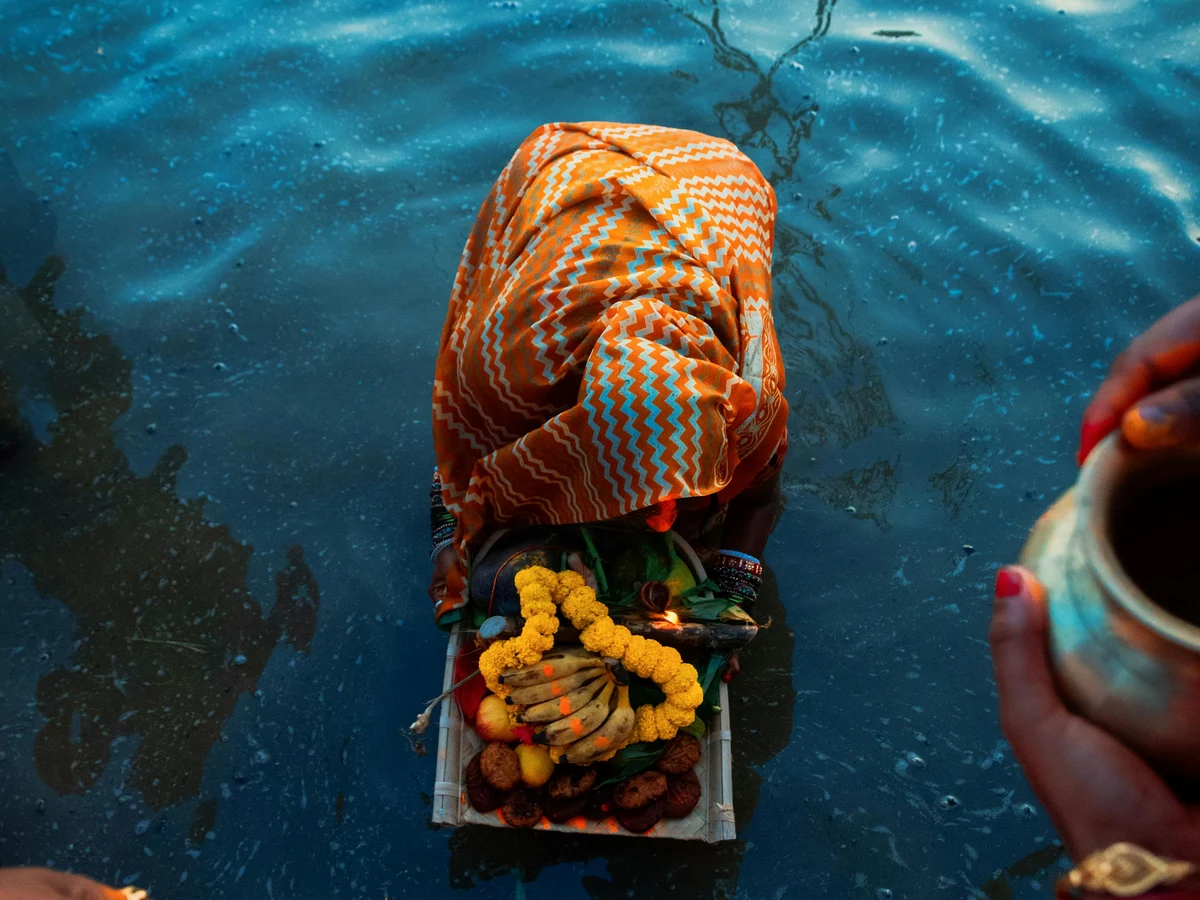 Women Celebrating Chhath Puja