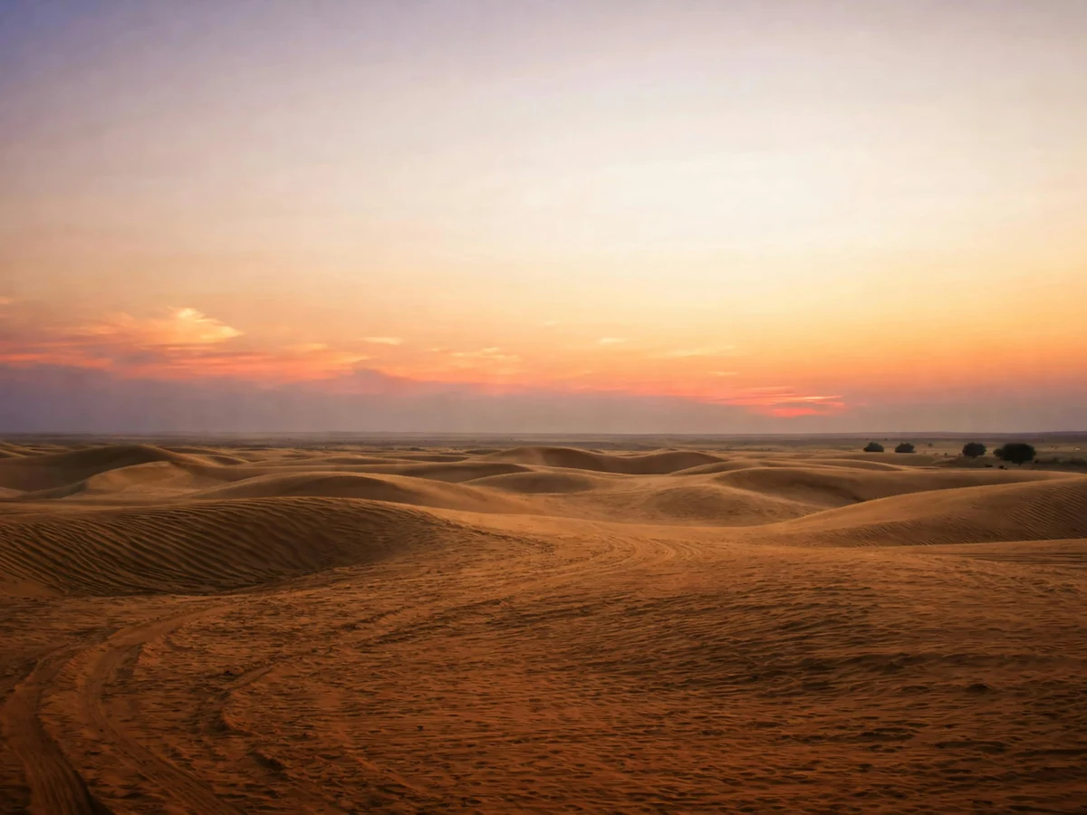 Golden Sand Dunes at Sunset in Jaisalmer