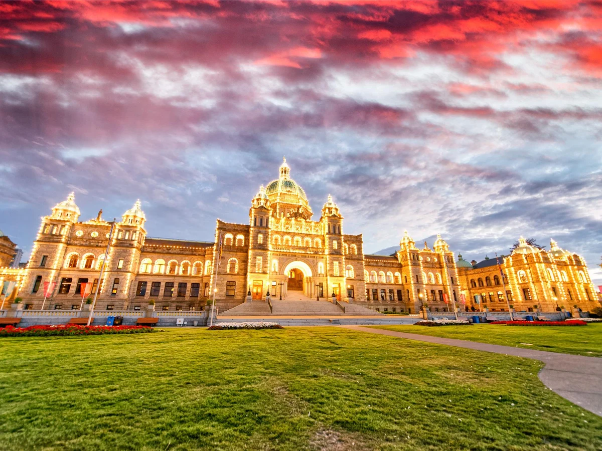 The Parliament Building in Victoria, Vancouver Island