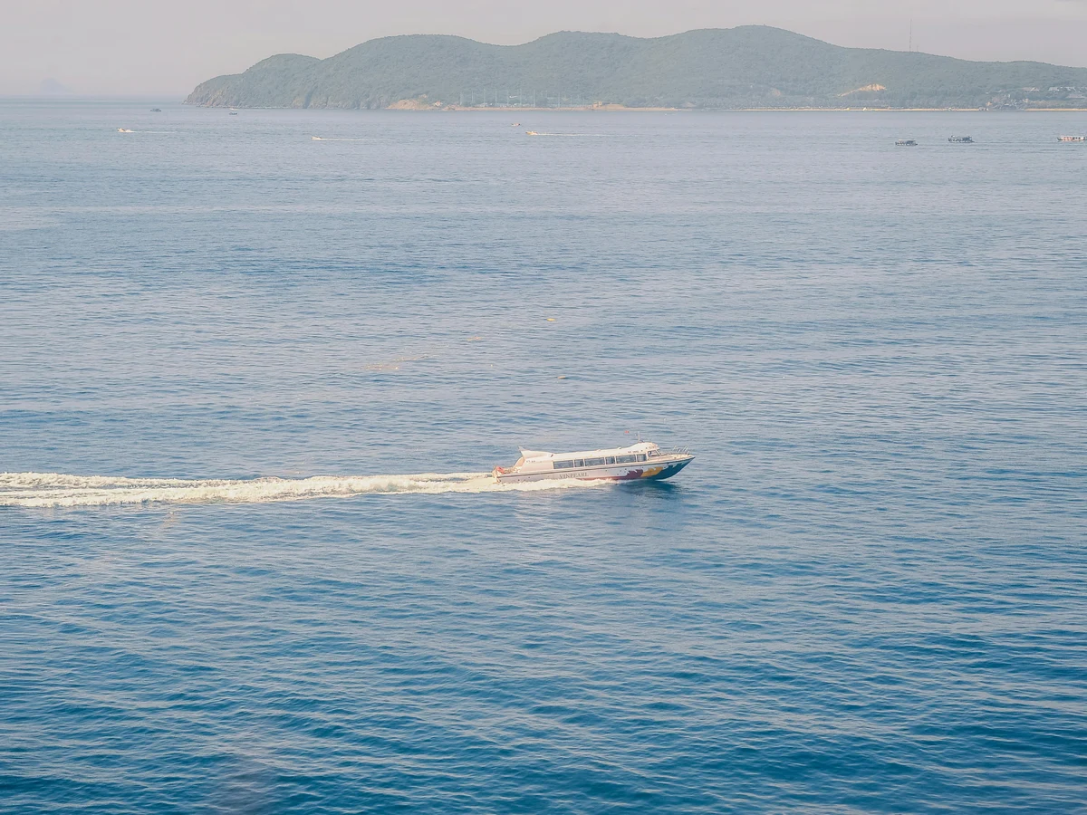 Aerial Photo of White Motor Boat on Ocean
