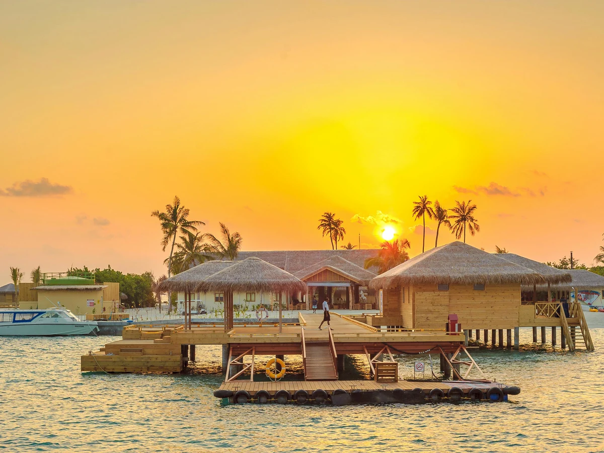 Stunning Sunset at Kanuhura Maldives Resort