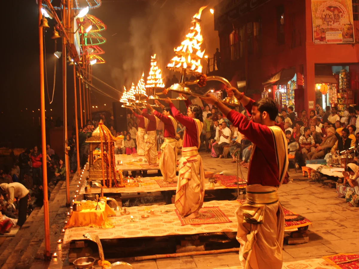 Evening Ganga Aarti at Dashashwamedh Ghat