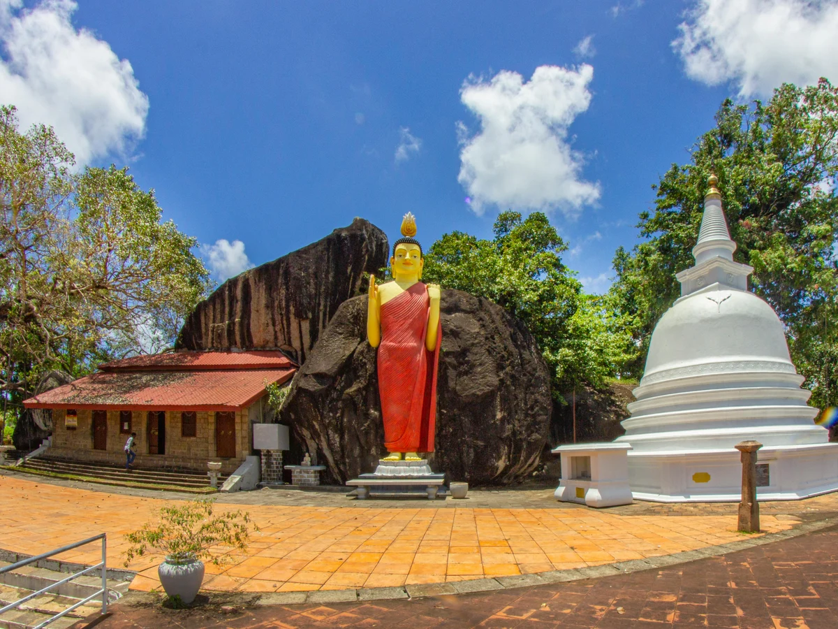 Buddhist Temple in Unawatuna, Sri Lanka