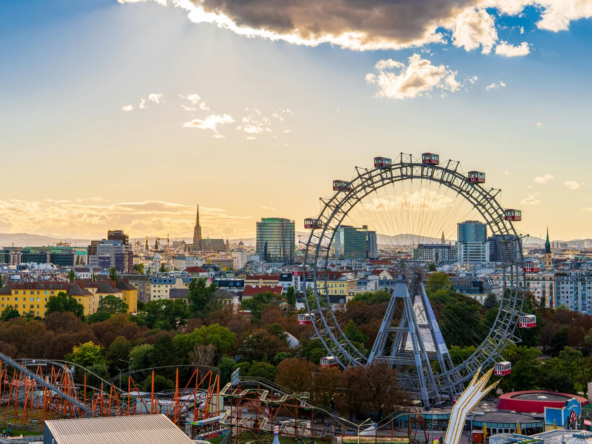 Amusement Park at the City, Vienna, Austria