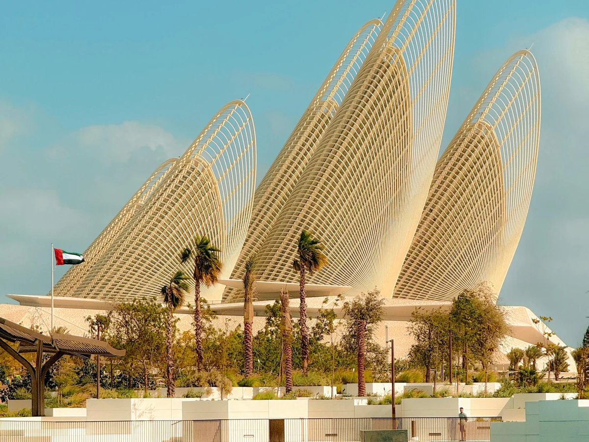 Stunning Louvre Abu Dhabi Architecture in Daylight