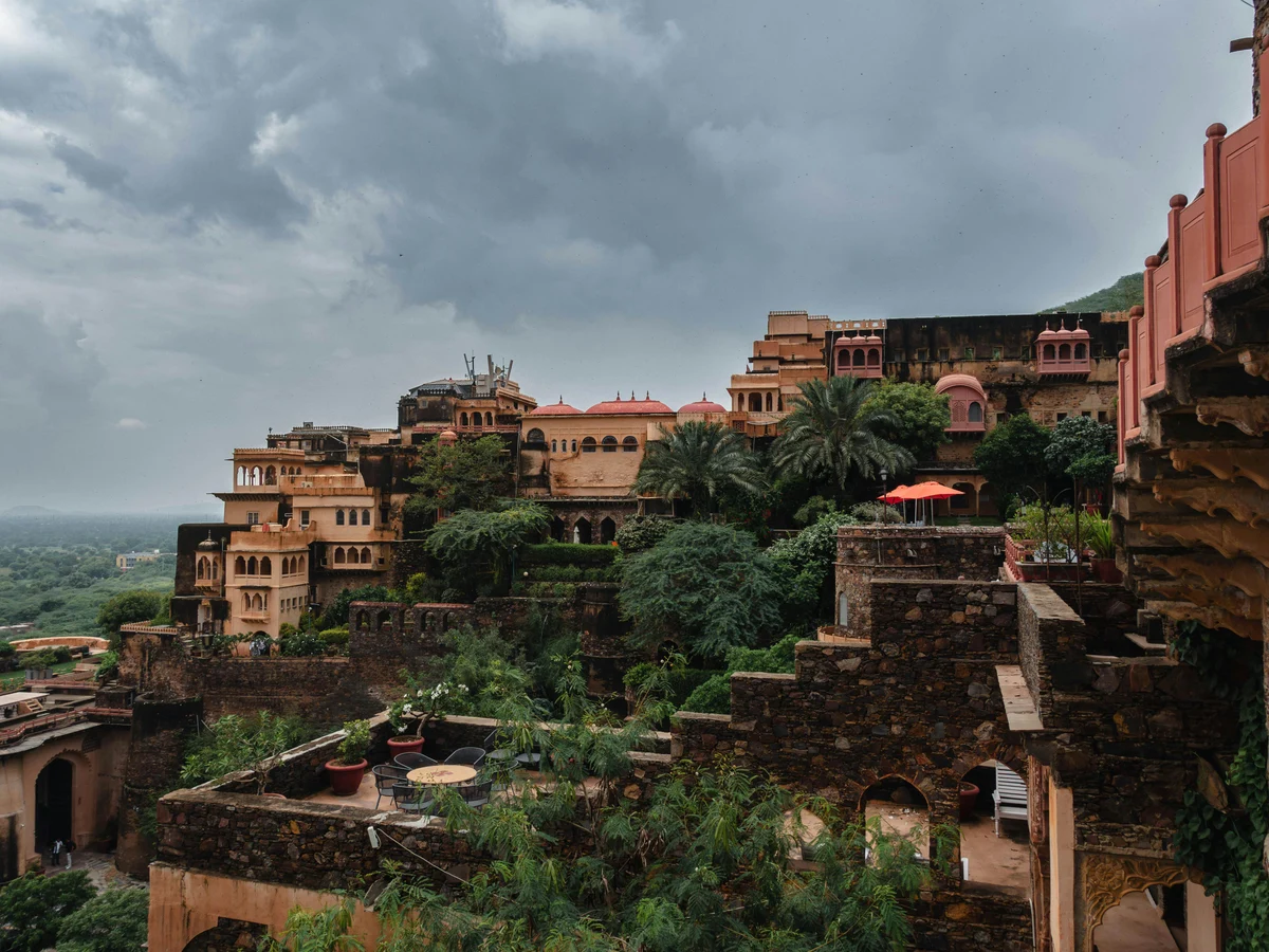 Scenic View of Neemrana Fort Palace in Rajasthan