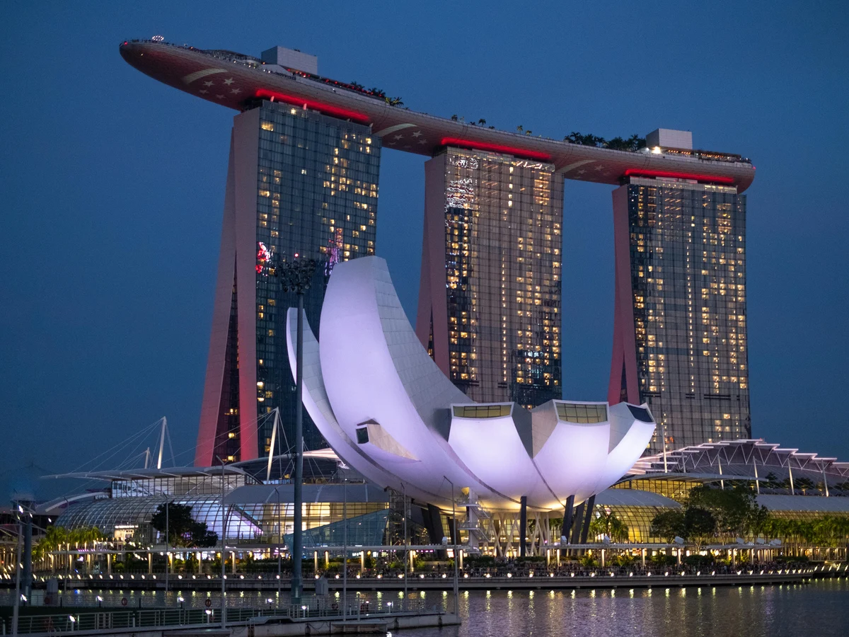 Marina Bay Sands at Night Singapore
