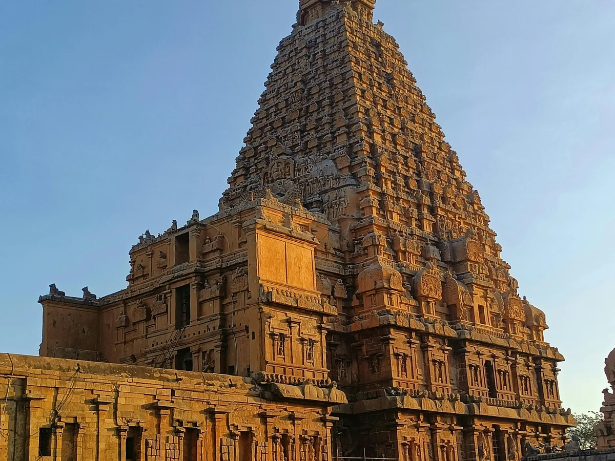 Majestic Brihadeeswarar Temple at Sunset