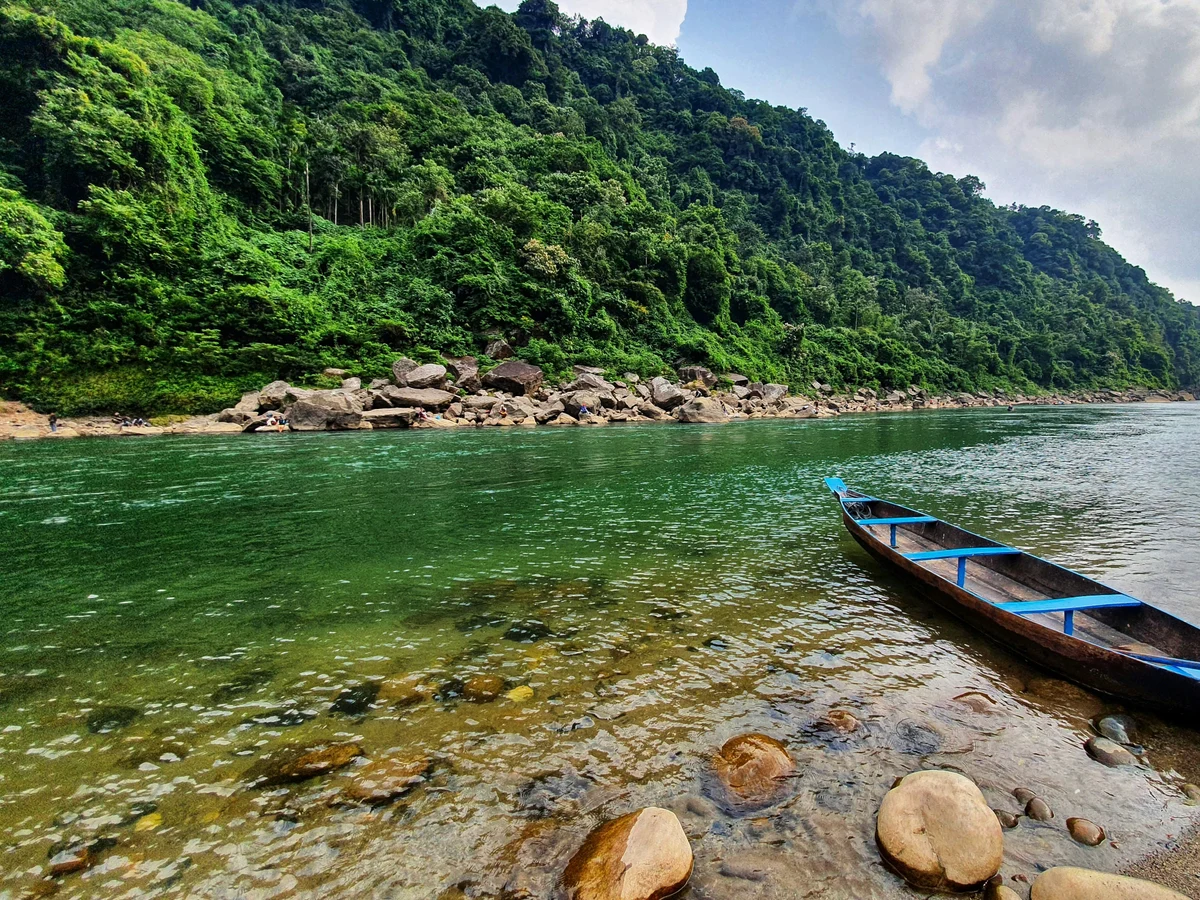 The riverside Dawki, West Jaintia Hills, India