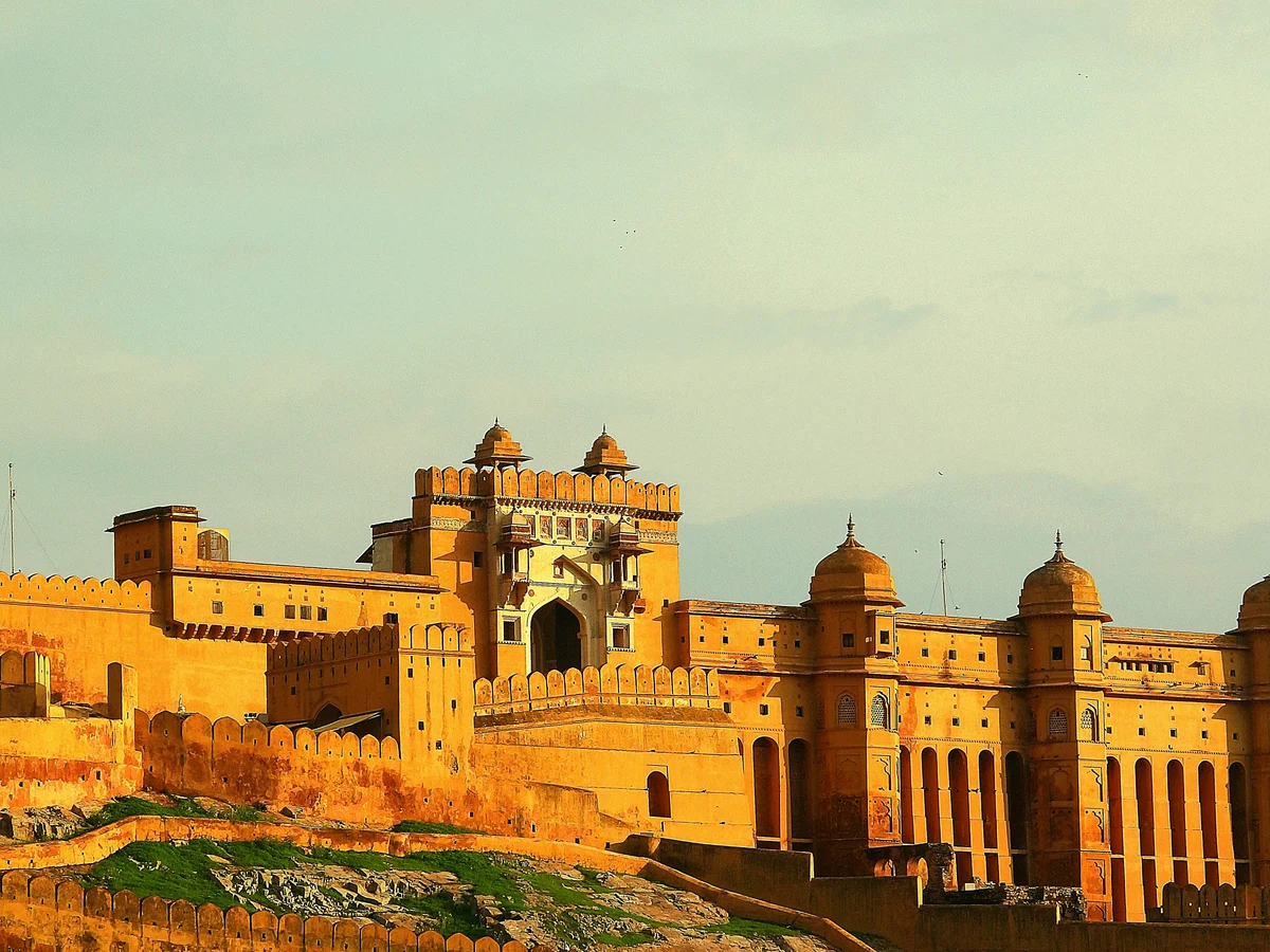 Majestic Amber Fort in Jaipur at Sunset