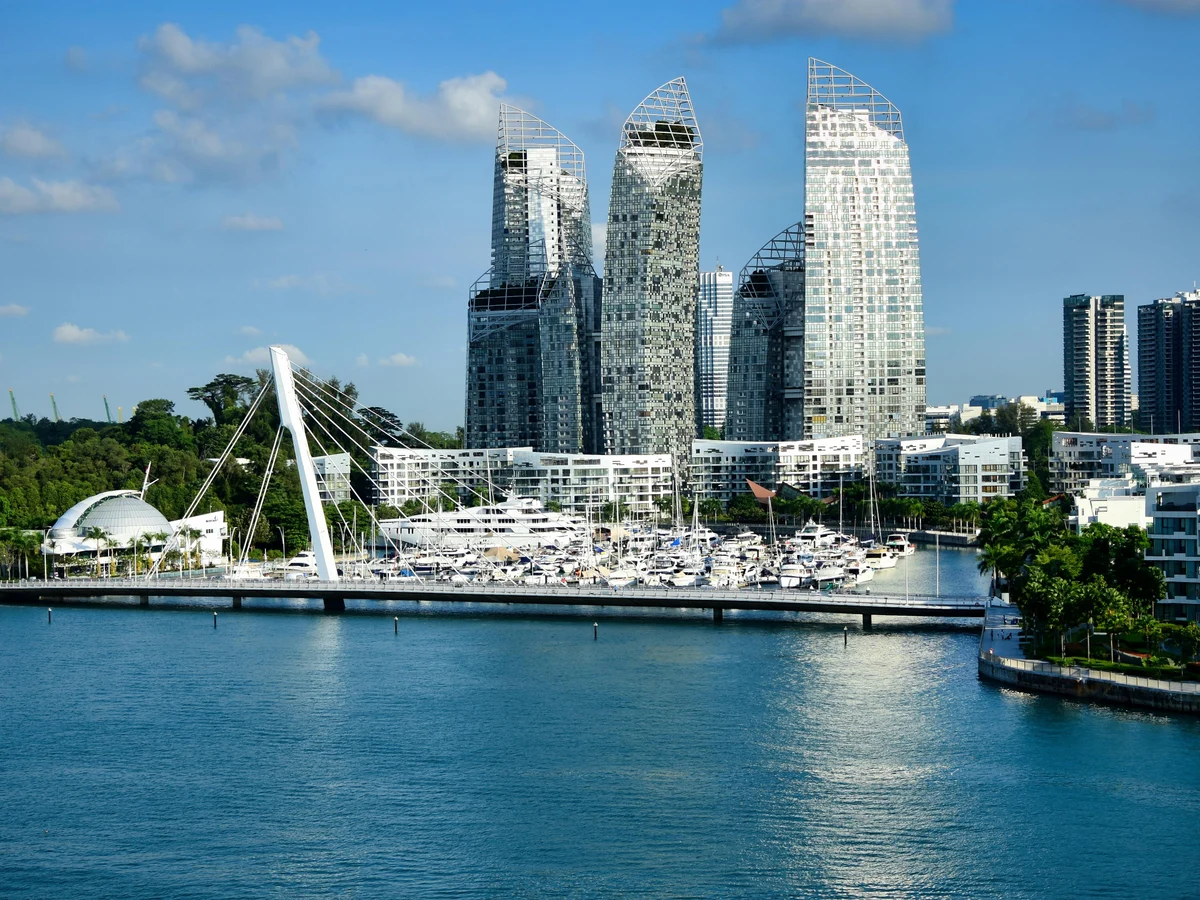 Modern Marina Bay Skyline in Singapore