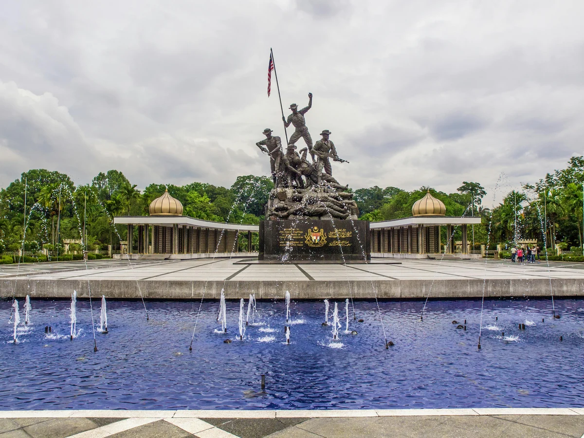 Iconic Tugu Negara Monument in Kuala Lumpur, Malaysia