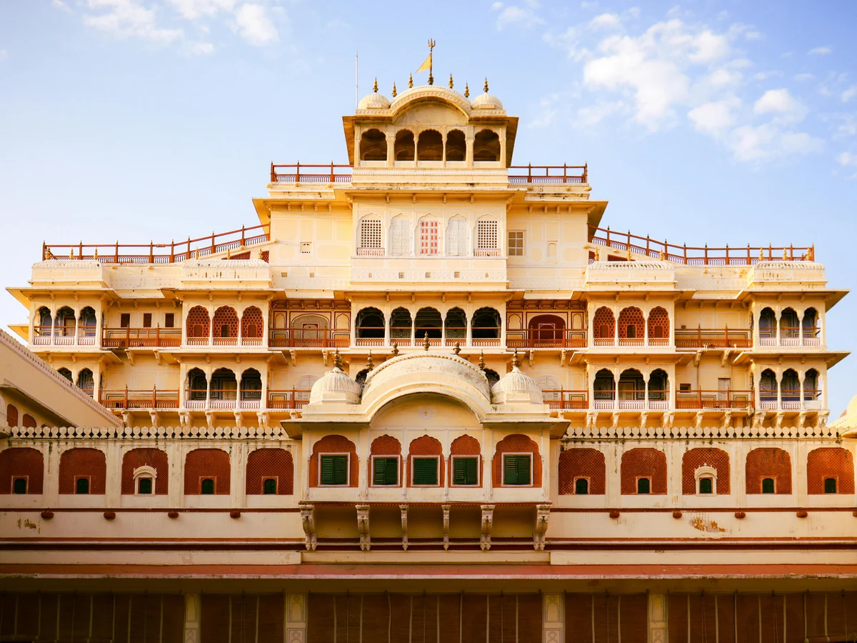 Facede of Chandra Mahal in Jaipur