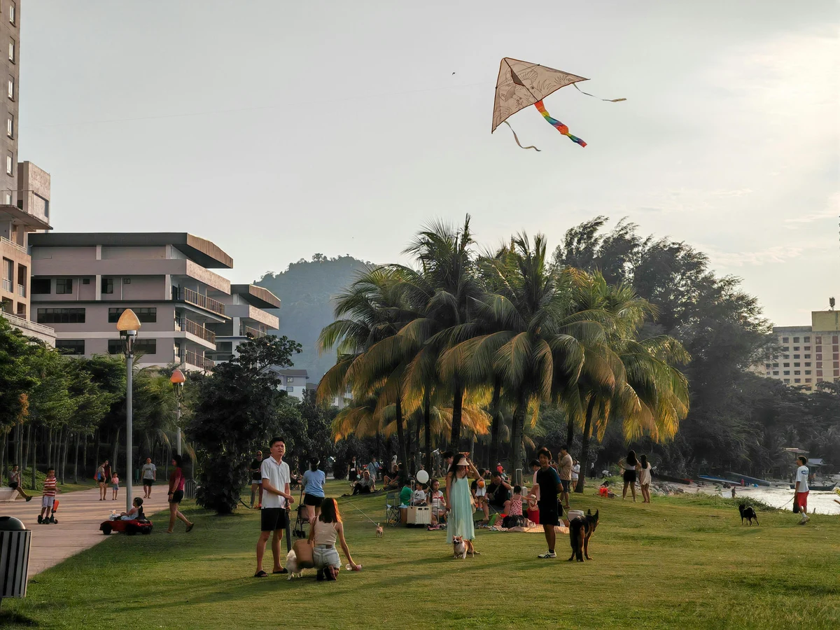 Serene Day at Tanjung Bungah Park, Penang, Malaysia
