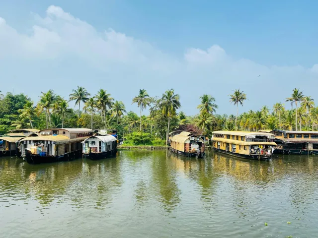 Scenic Houseboats on Kerala's Backwaters
