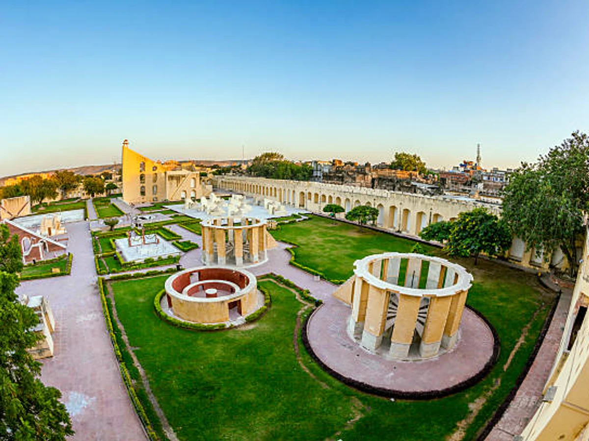 Astronomical instrument at Jantar Mantar observatory   Jaipur, Rajasthan, India