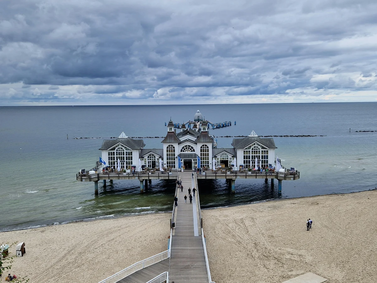 Sellin Pier in Baltic Sea