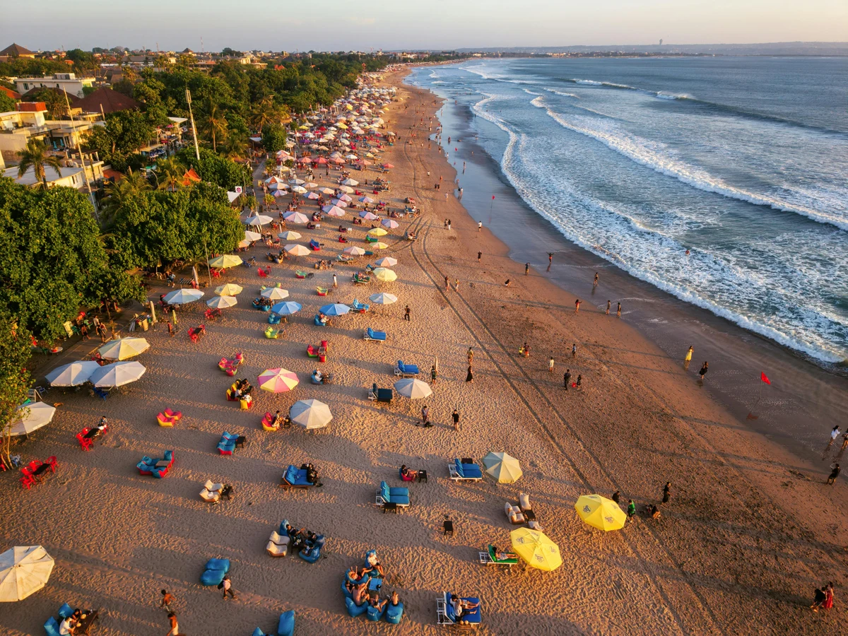 Vibrant Beach in Bali, Indonesia