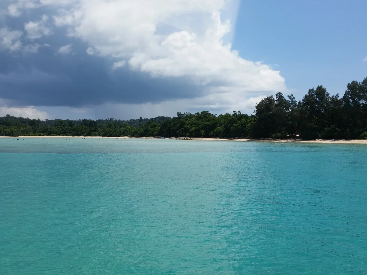 Neil Island Bharatpur beach as seen from jetty